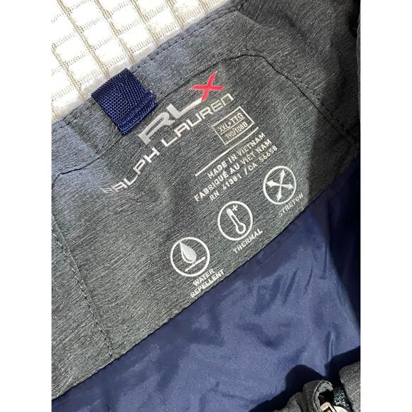 RLX Ralph Lauren Mens XXL Gray Poly Nylon Stretch Blend Puffer Full Zip Vest - Picture 5 of 13